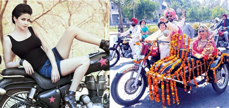 Gul Panag On Bike For Her Wedding