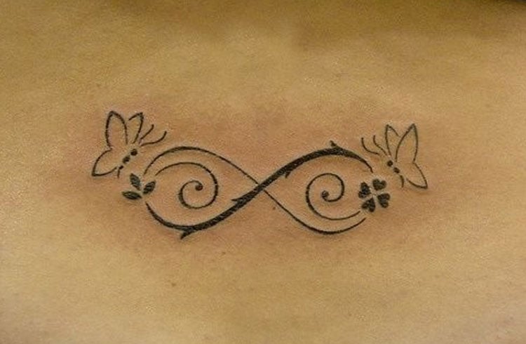  Infinity Butterfly Tattoo Design