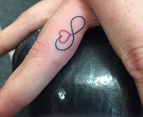 Infinity Finger Tattoos