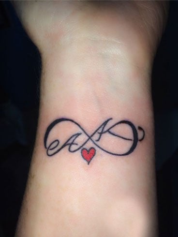 Infinity Tattoo Designs With Initials