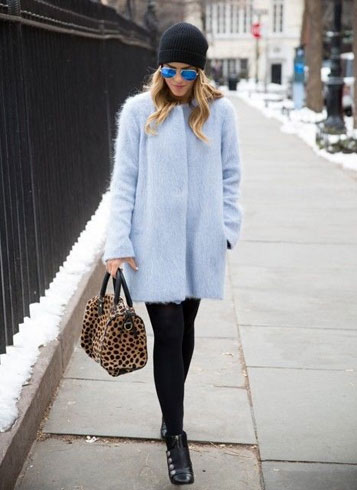 Light Blue Winter Dress