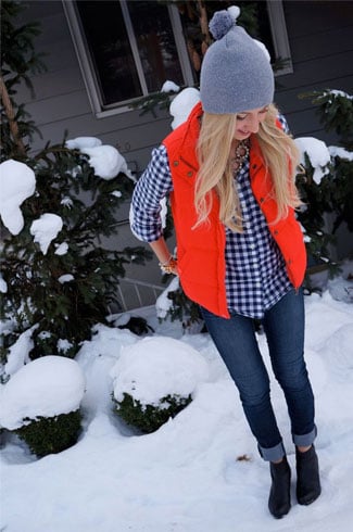 Orange Winter Dress