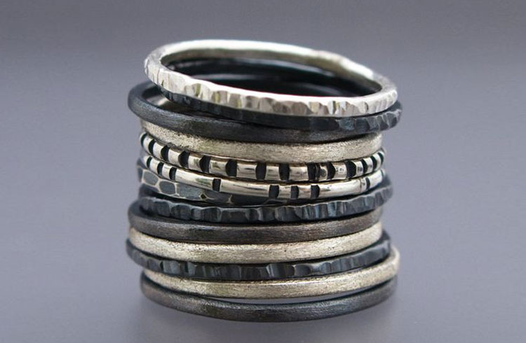 Silver Christmas Bangles