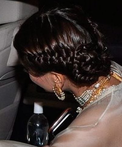 Sonam Kapoor Braided Bun Hairstyle