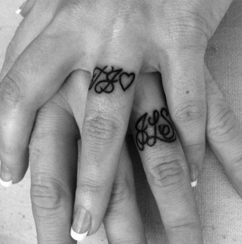 Tattoo Rings On Fingers