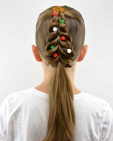 The Christmas Tree Hairstyle