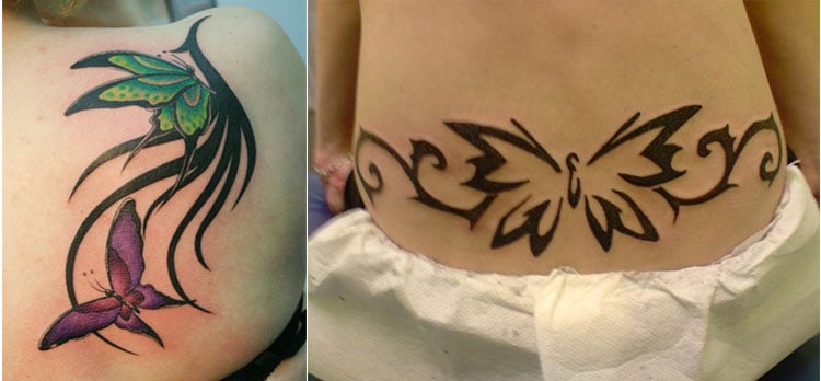 Tribal Butterfly Tattoos