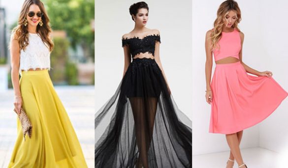 Two Piece Dresses For Girls