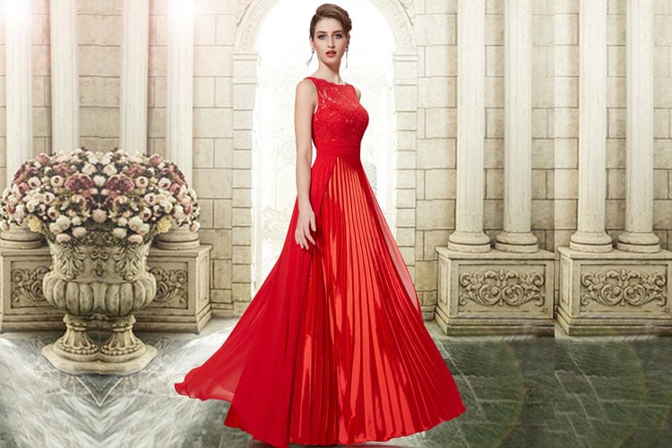 Velvet Views For Red Dress