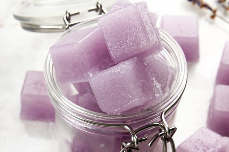 Violet Sugar Scrub Cubes