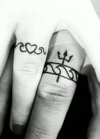 Wedding Rings Tattoo For Wedding