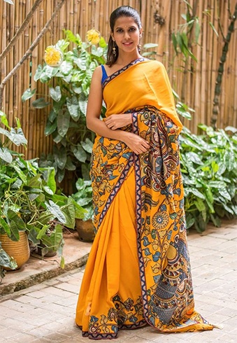 Hier ist, was Sie über Ihre vielgeliebten Kalamkari Work Sarees wissen sollten!  