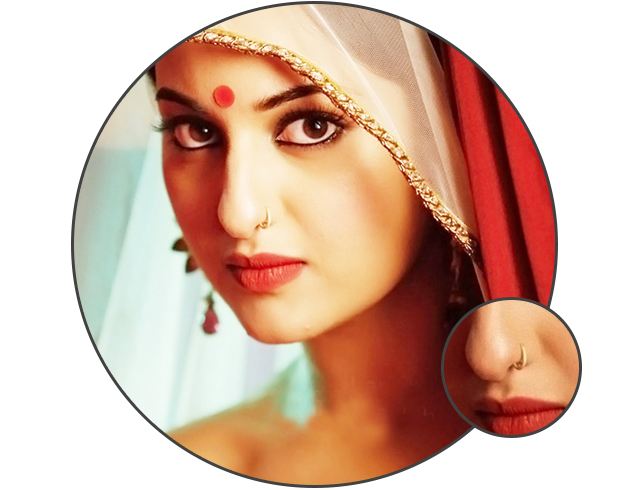 Der Bollywood-Nasenring ist ein Must-Have-Mode-Accessoire  