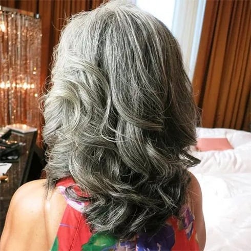 Curly Gray Hair Styles