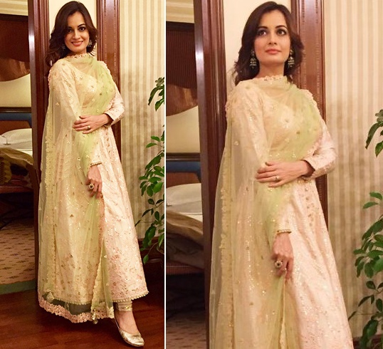 Dia Mirza Designer Outfit