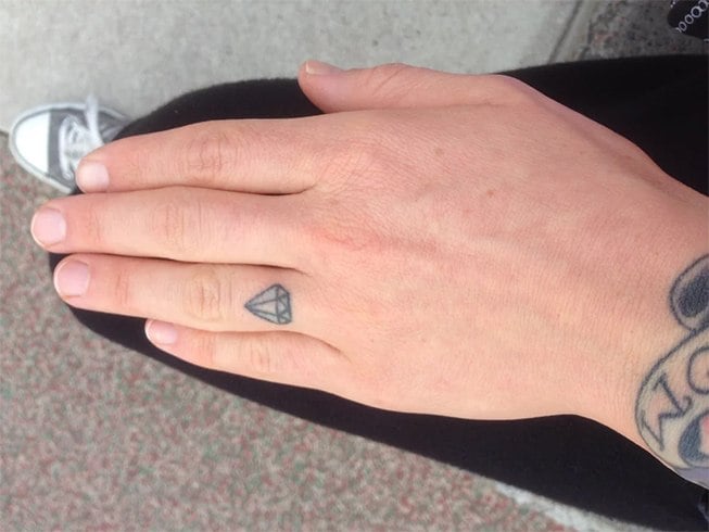 Diamond Ring Tattoo