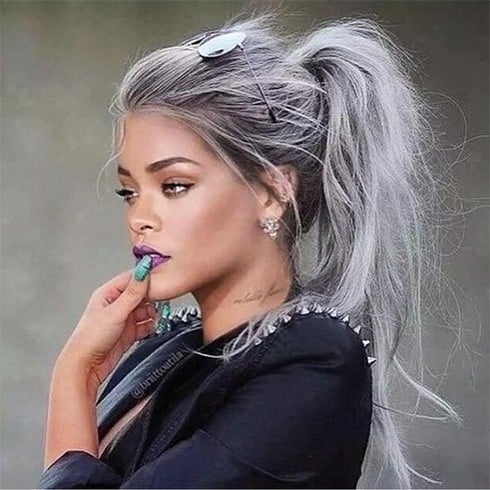 Silver Grey hair colour done here 100  Hat Professional  Facebook