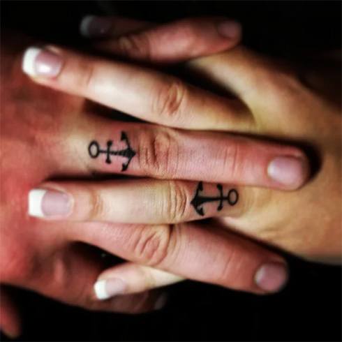 His And Hers Ring Tattoos