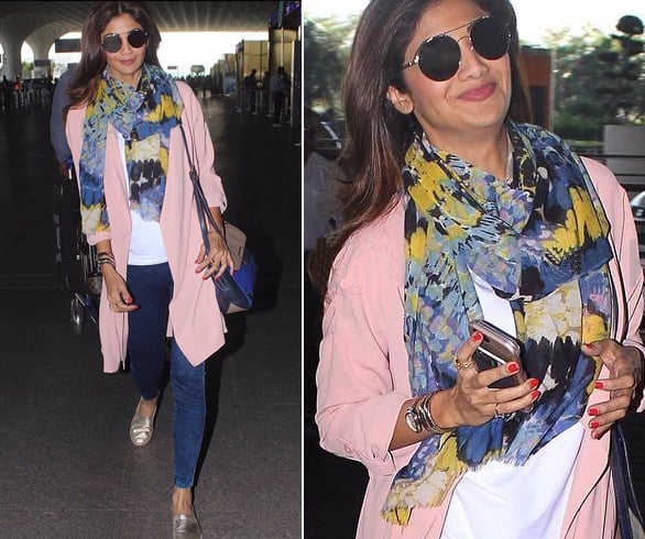 Shilpa Shetty Airport Styles