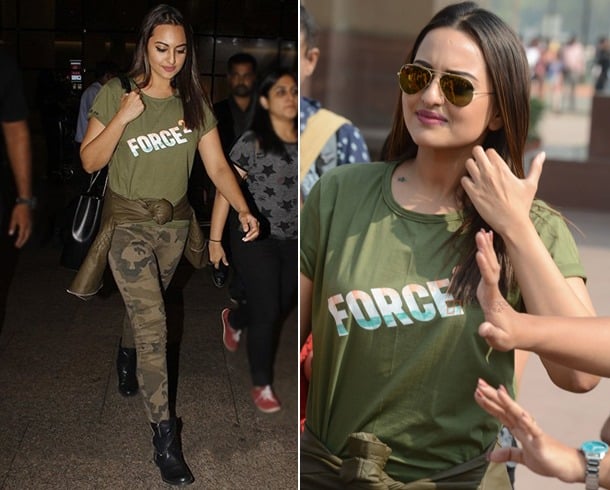 Sonakshi Sinha Airport Fashion
