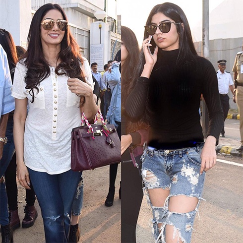 Sridevi and Jhanvi Kapoor