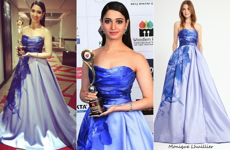 Tamannaah Bhatia in Monique lhuillier