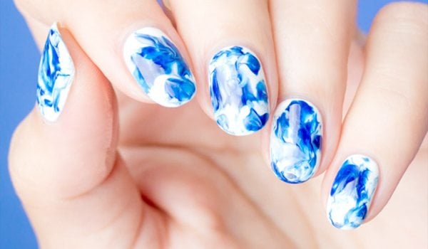 1. How to Create Marble Nail Art Using Water - wide 9