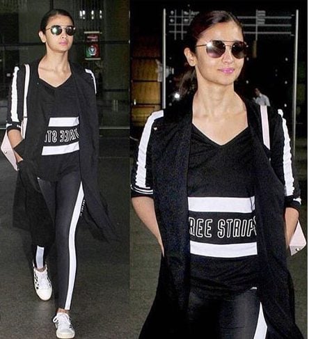 Alia Bhatt With Adidas Fashion