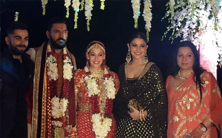 Celebrites at Yuvraj Singh Wedding