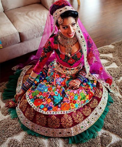 Colourful Lehenga For Wedding