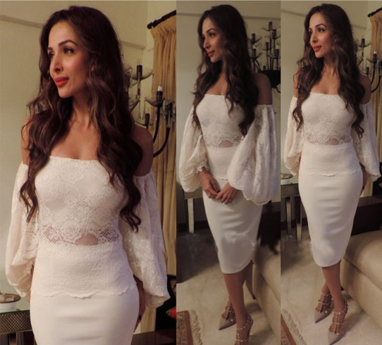 Malaika Arora With off shoulder tops