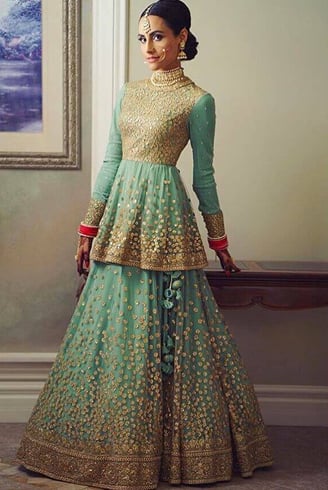 Mint Lehenga