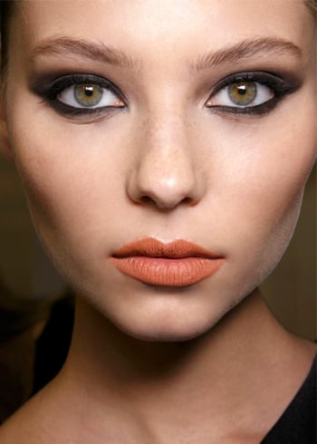 Orange lipstick skin tone