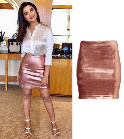 Parineeti With Pink Metallic Short