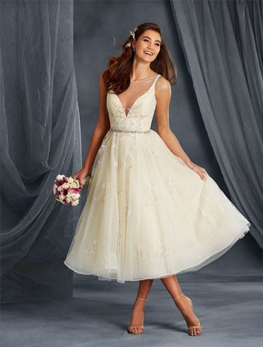 Styling Tips for a Tea Length Wedding Dress