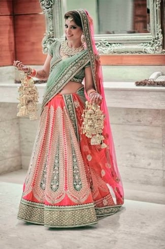 Subtle Pink Lehenga For Wedding