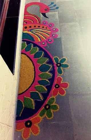 New Year Rangoli Designs