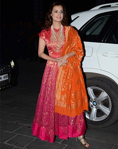 Dia Mirza in Anitha Dongre