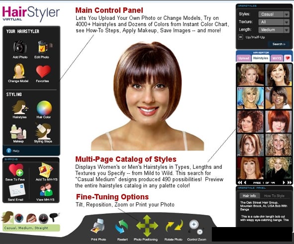 Hair styler app