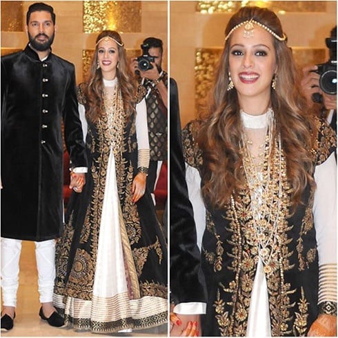 Hazel Keech JJ Valaya Outfit