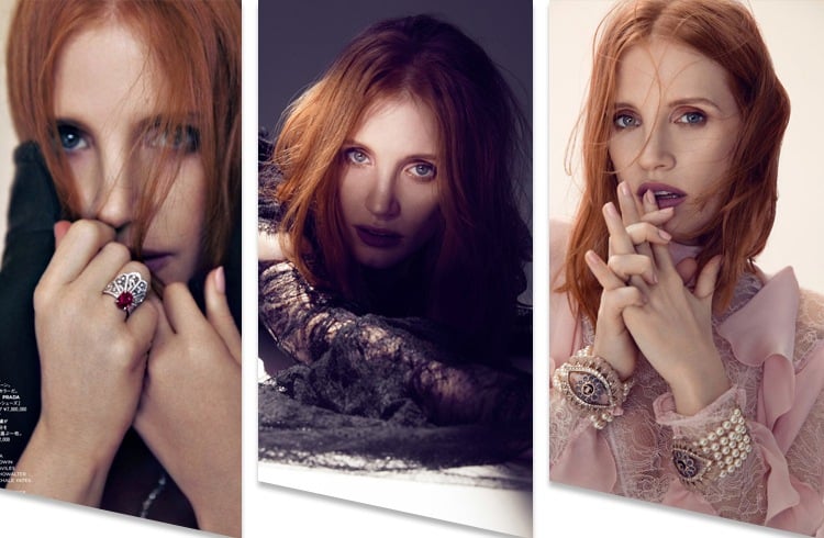 Jessica Chastain On LOfficiel Italia