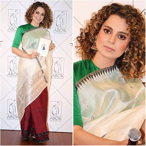 Kangana Ranaut Sari Style