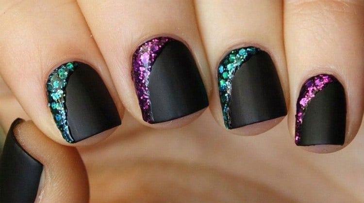 1. Simple Black Nail Design - wide 9