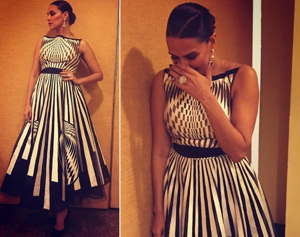 Neha Dhupia Monochrome Fashion