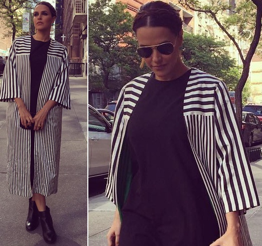 Neha Dhupia Monochrome Fashion