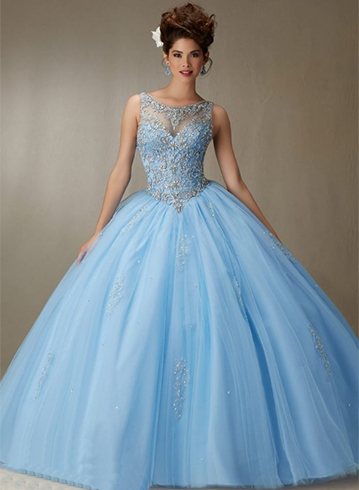 Blue Quinceanera Dress