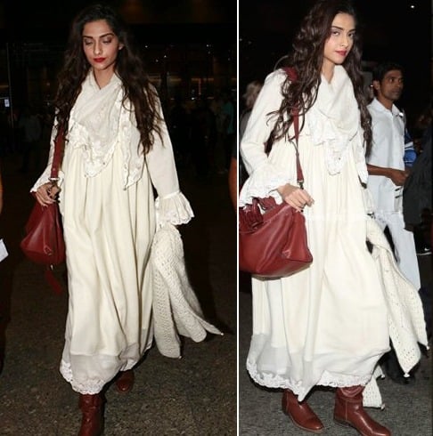 sonam-kapoor At the Airport