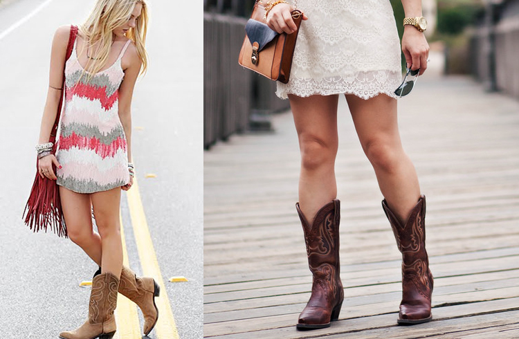 Summer dresses with cowgirl boots