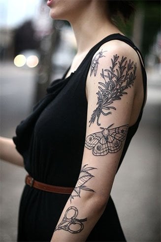 50 süße Arm Tattoo Designs für Frauen  