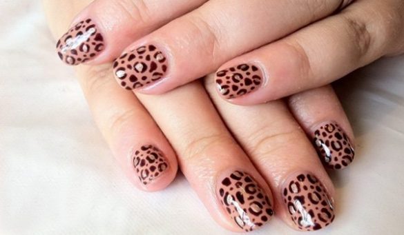 Cheetah Nail Art for women